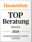 Auszeichnung Handelsblatt Top-Beratung 2024