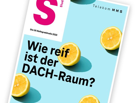 Cover UX-Reifegradstudie Coverbild UX-Reifegradstudie für den DACH-Raum