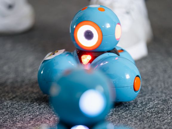 Bild von einem programmierbaren Mini-Roboter