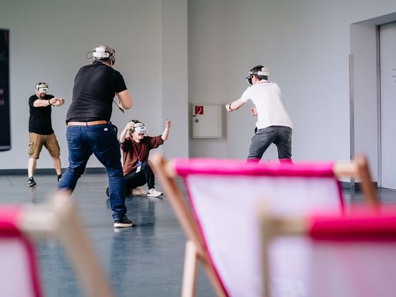 VR-Brillen auf dem Dev Day 2026