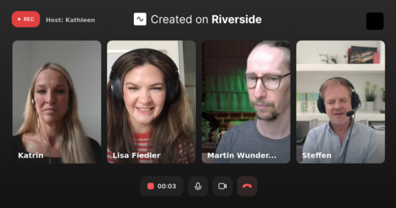 Screenshot der Podcast Aufnahme