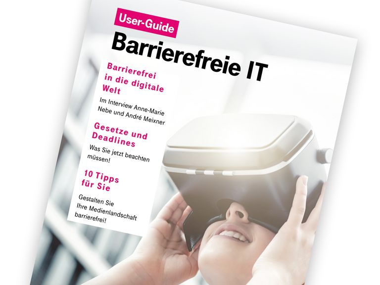Coverbild User Guide barrierefreie IT
