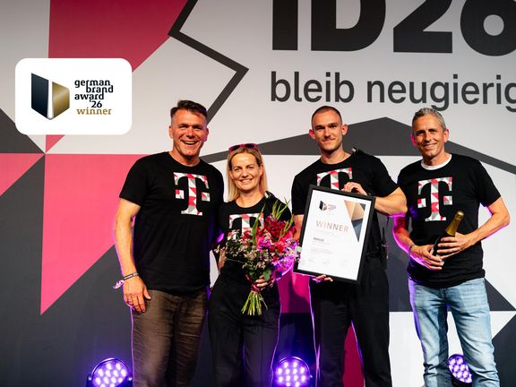 Team bei der Auszeichnung mit dem German Brand Award 2026