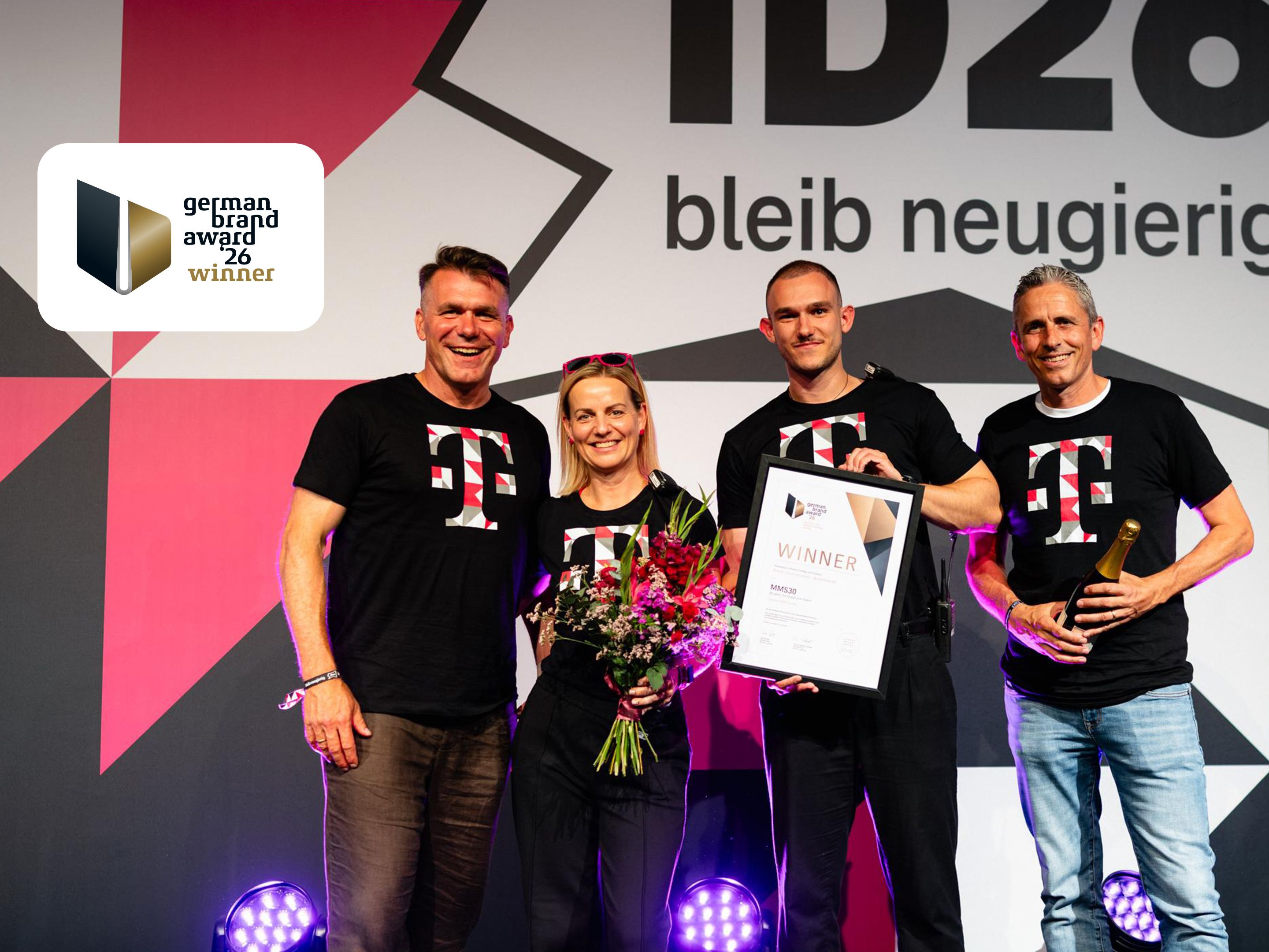 Team bei der Auszeichnung mit dem German Brand Award 2026