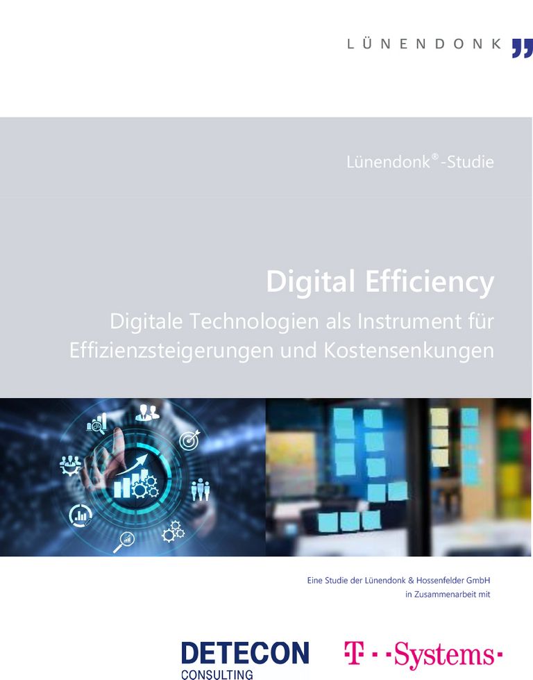 Coverbild Luenendonk-Studie Digital Efficiency
