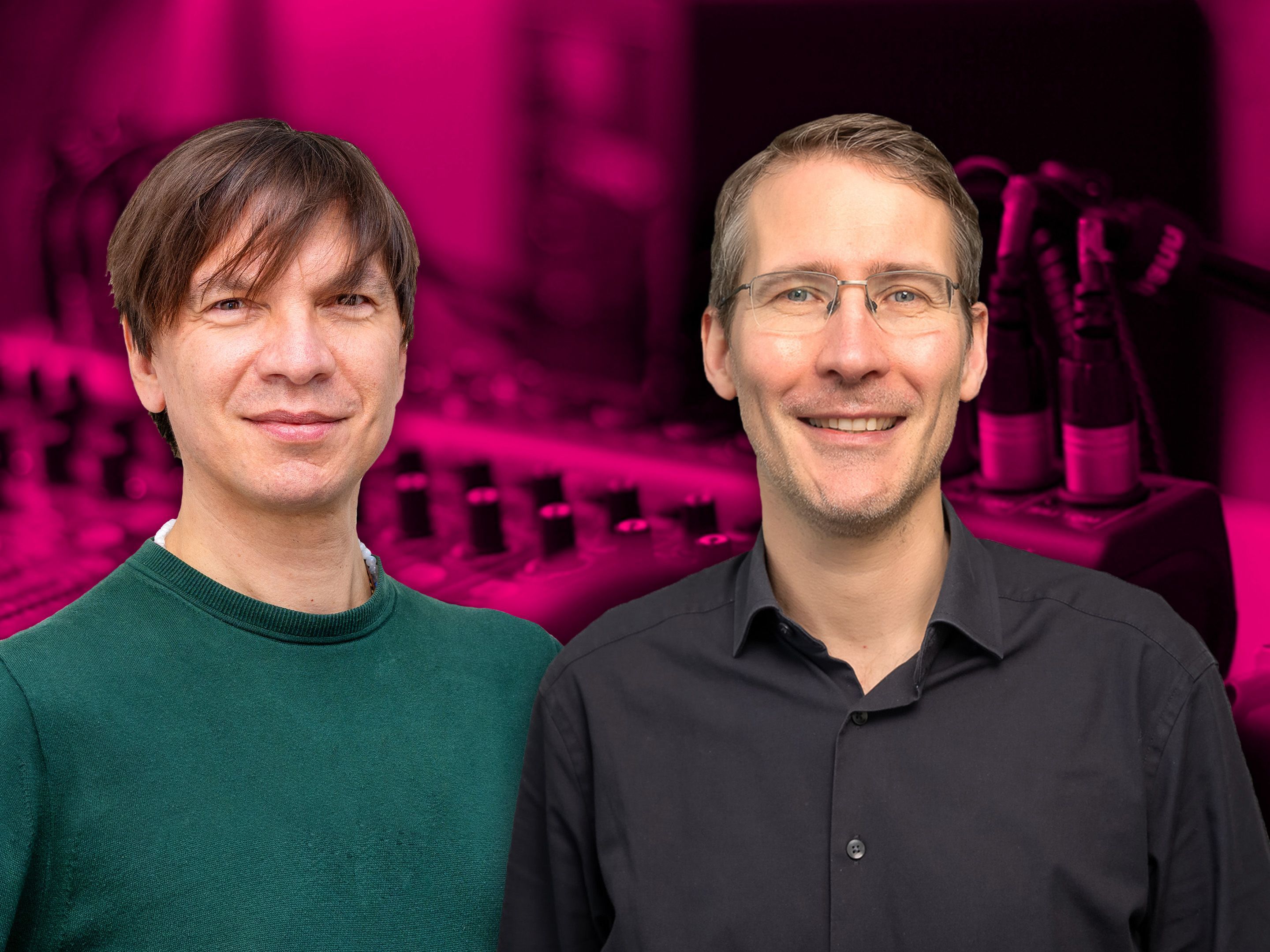 Fotos der beiden Podcast Gäste Dr. Nicolas Flores-Herr und Dr. Thomas Wächter