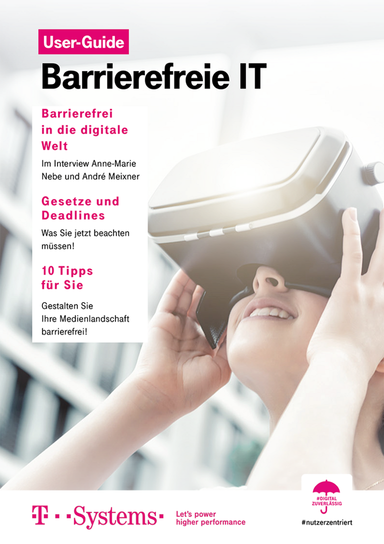 Coverbild User Guide barrierefreie IT
