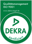 DEKRA-Siegel: Qualitätsmanagement ISO 9001