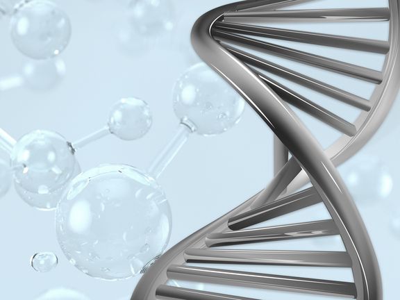 illustrative Grafik: DNA-Strang