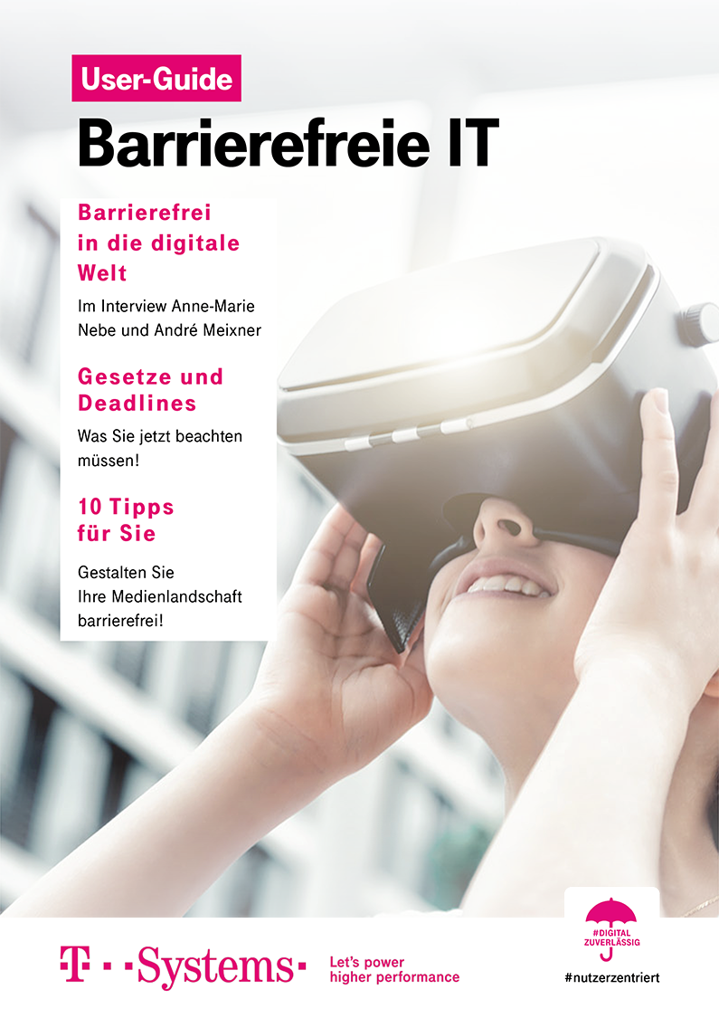 Coverbild User Guide barrierefreie IT