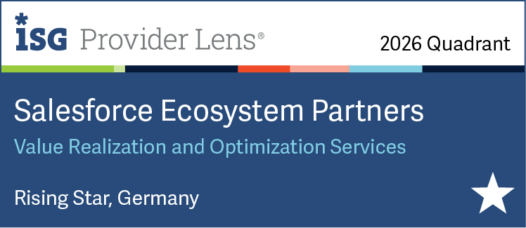 Badge iSG Provider Lens: Salesforce Ecosystem Partners - Value Realization and Optimization Services (Rising Star, Germany)